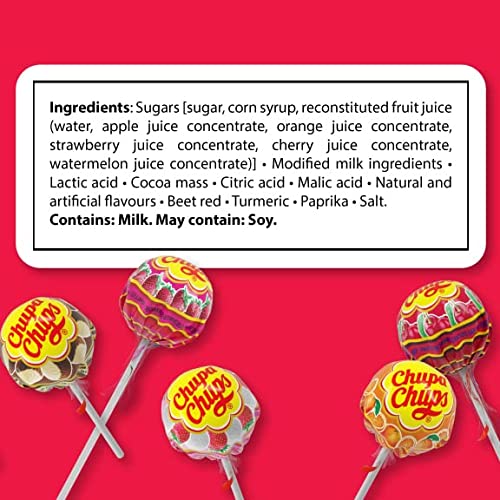 Chupa Chups Mini Lollipops, 240 Bulk Candy Suckers For Kids, Cre