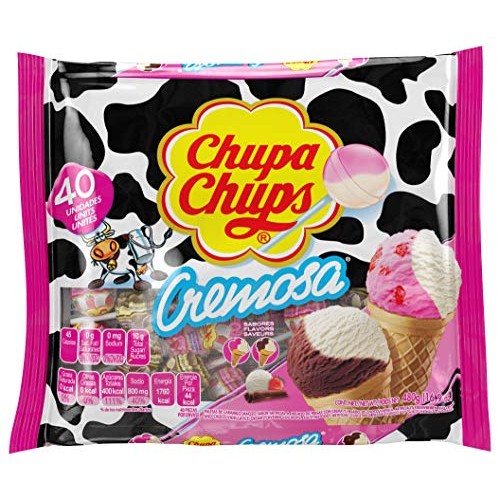 Chupa Chups Lollipops Candy, 40 Candy Suckers For Kids, Cremosa