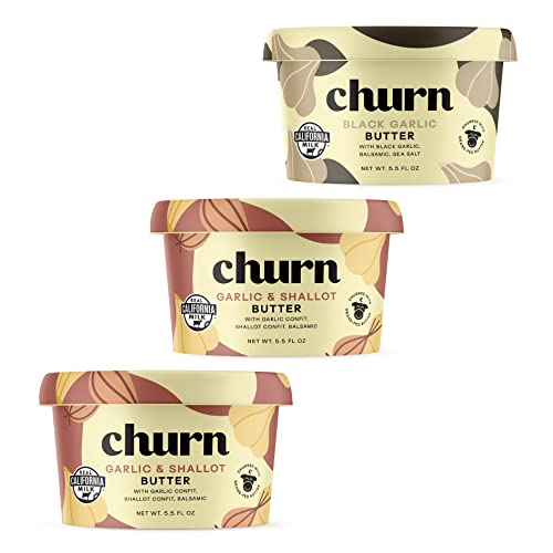 Churn Flavored Butter Garlic Glory Variety Packs Churned with Or...