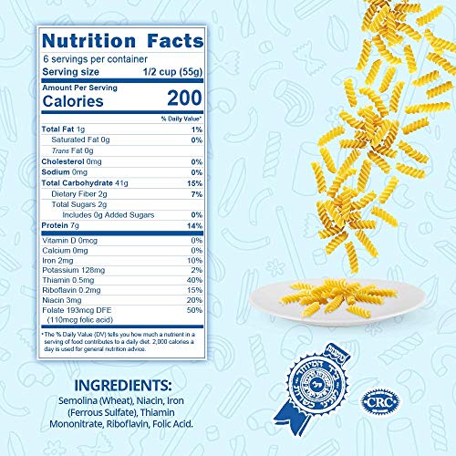 Chuster Rotini Spiral Macaroni Pasta | Vitamin Enriched | Perfec