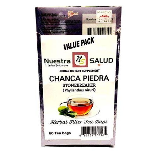 Stone Breaker Tea Chanca Piedra - Filter Tea Value Pack 60 Tea
