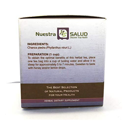 Stone Breaker Tea Chanca Piedra - Filter Tea Value Pack 60 Tea