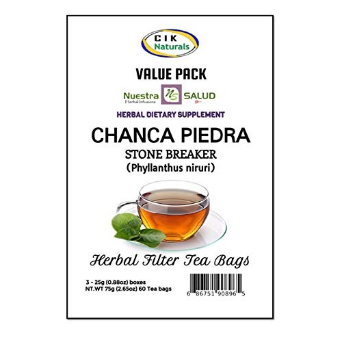 Stone Breaker Tea Chanca Piedra - Filter Tea Value Pack 60 Tea