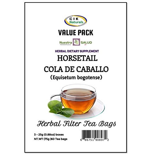 Horsetail Tea Cola De Caballo Filter Tea Value Pack 60 Tea Bags