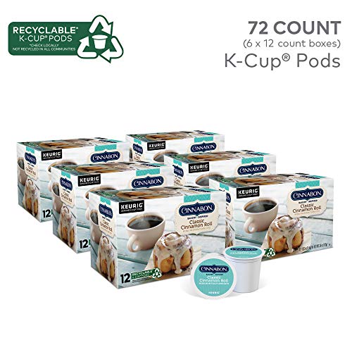 Cinnabon Classic Cinnamon Roll, Single-Serve Keurig K-Cup Pods,