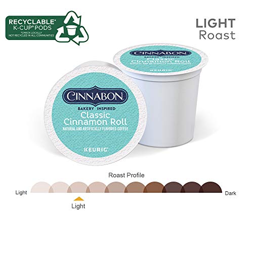 Cinnabon Classic Cinnamon Roll, Single-Serve Keurig K-Cup Pods,