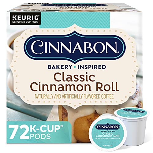 Cinnabon Classic Cinnamon Roll, Single-Serve Keurig K-Cup Pods,