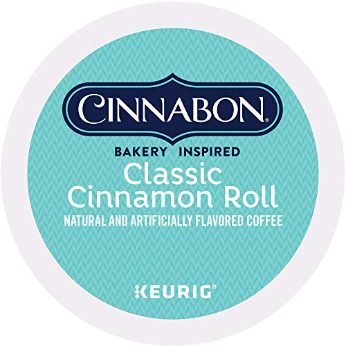 Cinnabon Classic Cinnamon Roll, Single-Serve Keurig K-Cup Pods,