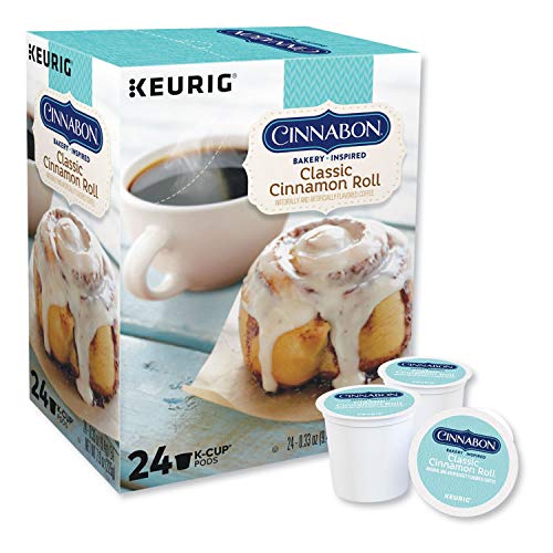 Cinnabon 6305 Cinnabon Classic Cinnamon Roll Coffee K-Cups, 24/Box