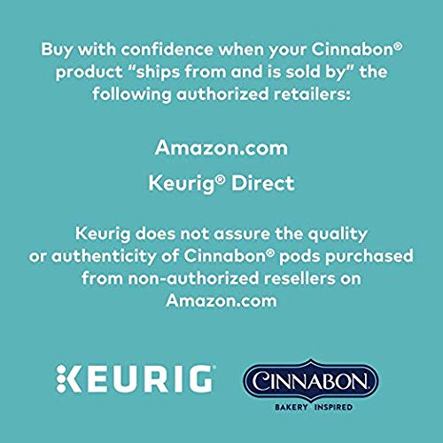 Cinnabon Classic Cinnamon Roll Coffee, Single Serve K-Cup Pod, F