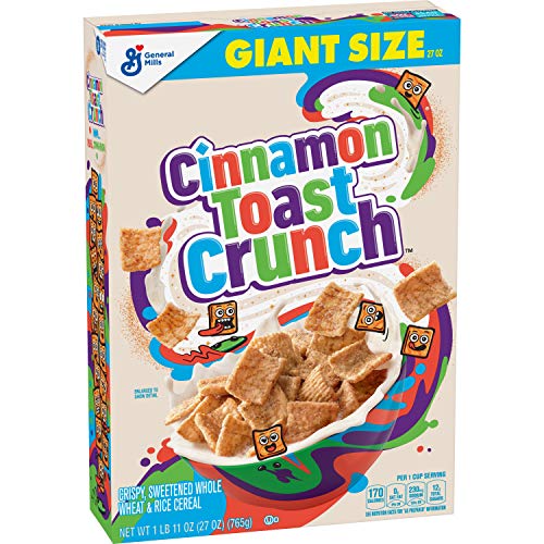 Cinnamon Toast Crunch, Breakfast Cereal With Whole Grain, 27 Oz