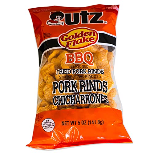 Utz BBQ Pork Rinds 3, 5oz bags - Variety Pack - Light and Airy...