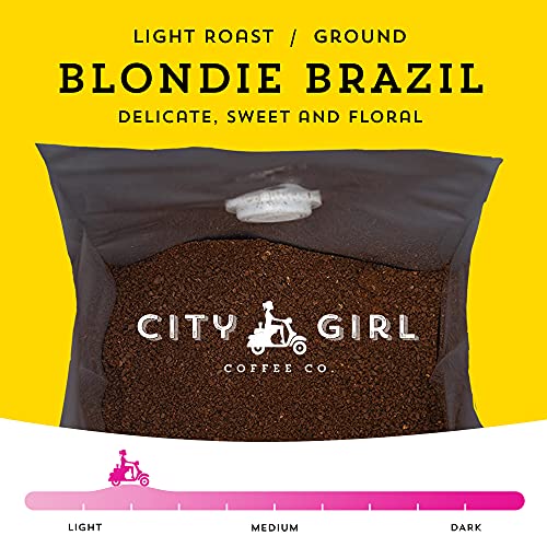City Girl Coffee Blondie Brazil Single Origin Ground, Light Ro