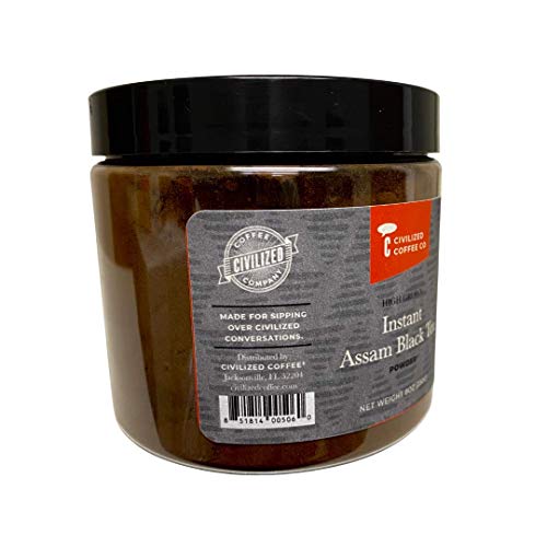 Civilized Coffee Instant Assam Black Tea Powder for Hot Tea, Ice...