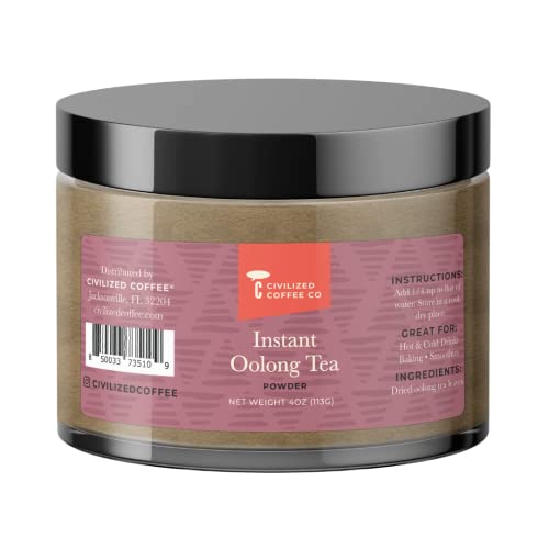 Civilized Coffee Instant OolongTea Powder for Hot Tea, Iced Tea ...