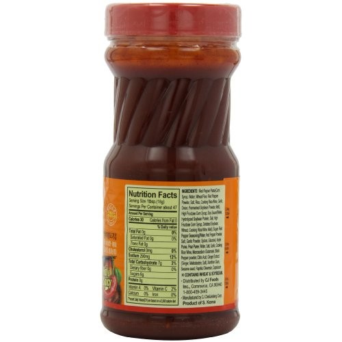 Cj Korean Bbq Sauce, Hot &Amp; Spicy Chicken &Amp; Pork, 29.63-Ounce B