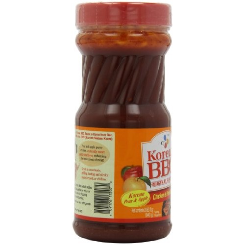 Cj Korean Bbq Sauce, Hot &Amp; Spicy Chicken &Amp; Pork, 29.63-Ounce B