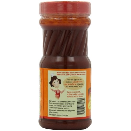 Cj Korean Bbq Sauce, Hot &Amp; Spicy Chicken &Amp; Pork, 29.63-Ounce B