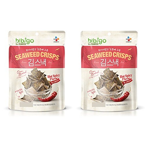 Korean Cj Bibigo Oven Baked Brown Rice And Seaweed Crisps 20G P