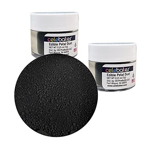 Celebakes By Ck Products Black Edible Petal Dust, .25Oz, 2 Pack