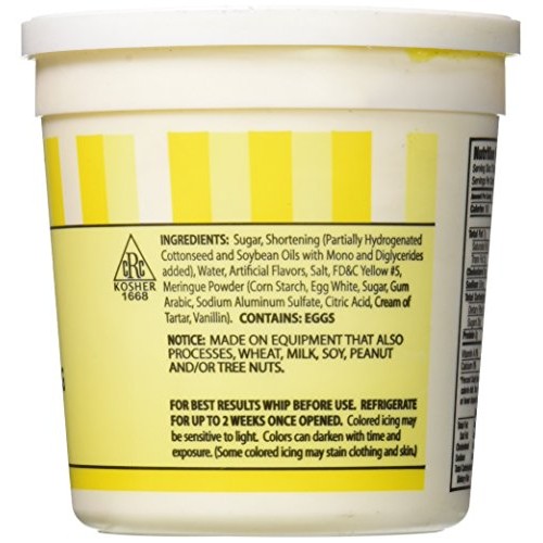 CK Products Buttercream Icing Cake Topper, 15 oz, Yellow