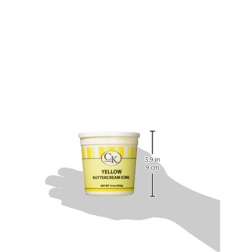 CK Products Buttercream Icing Cake Topper, 15 oz, Yellow