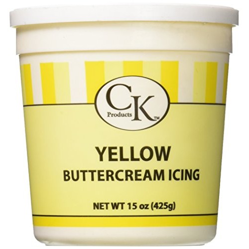 CK Products Buttercream Icing Cake Topper, 15 oz, Yellow