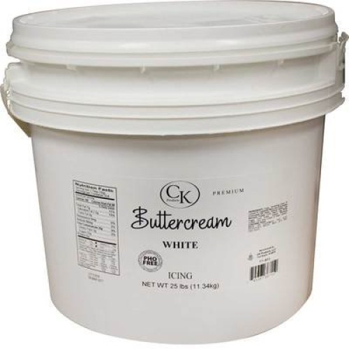 Ck Products White Buttercream Premium Icing Pail, 25 Pounds