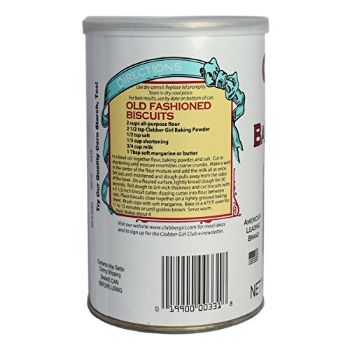 Clabber Girl Baking Powder - Gluten Free, Vegan, Vegetarian, Dou