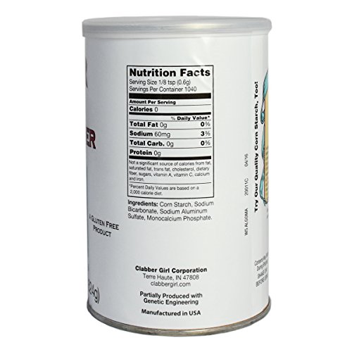 Clabber Girl Baking Powder - Gluten Free, Vegan, Vegetarian, Dou