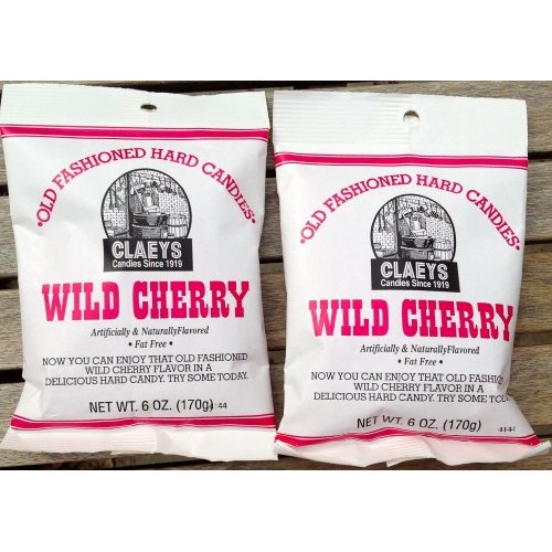 Claeys Wild Cherry Flavored Old Fashioned Hard Candy - 2 X 6Oz