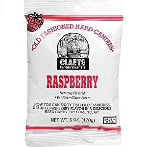 Claeys, Old Fashioned Hard Candy Raspberry, 6 Ounce Bag