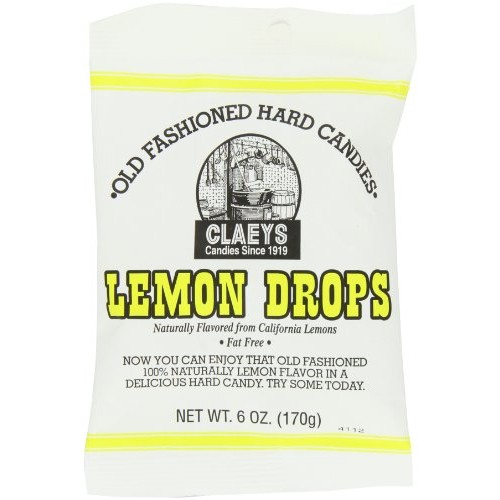 Claeys Candies Lemon Drops - Old Fashioned Hard Candy - 100 Per