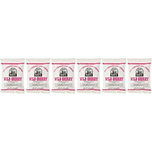 Claeys Old Fashioned Hard Candy Wild Cherry Pack Of 6