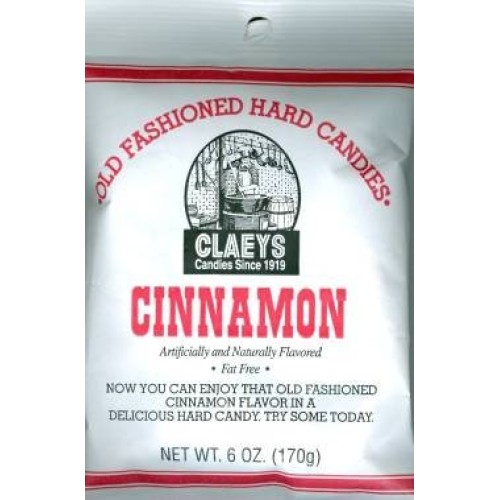 Claeys Cinnamon Hard Candy, 6 Oz Package