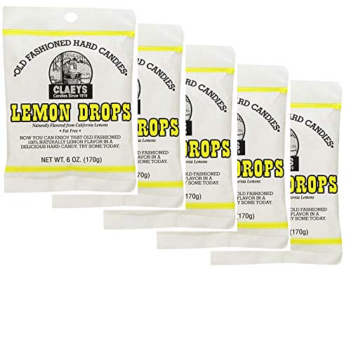 Claeys Old Fashioned Hard Candy Lemon, 6 Ounce - 5 Pack