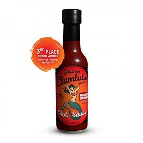Clamlube Gourmet Hot Sauce, Rakels Revenge, All Natural Ingredi...