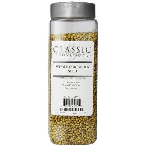 Classic Provisions Spices Coriander Seeds, Whole, 9 Ounce