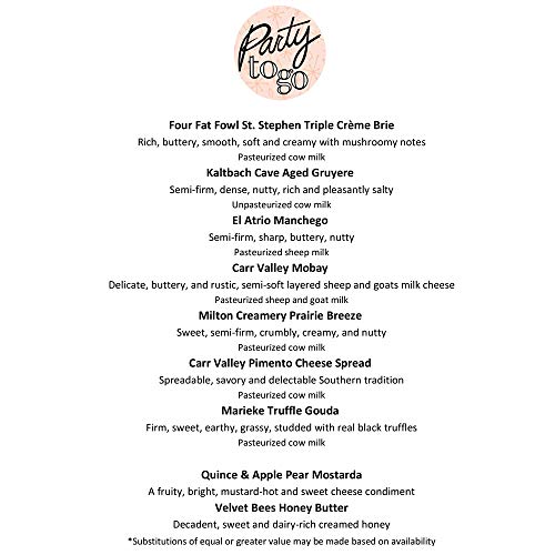 Classic Provisions Artisan Cheese Box, Party To Go, Cheese, Chee