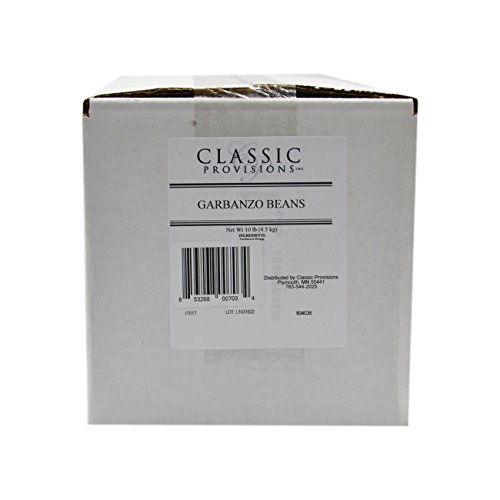 Classic Provisions Garbanzo Beans – 10 Pound Bag - Dried Chickpe...
