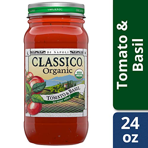 Classico Organic Tomato &Amp; Basil Pasta Sauce 24 Oz Jars, Pack Of 1