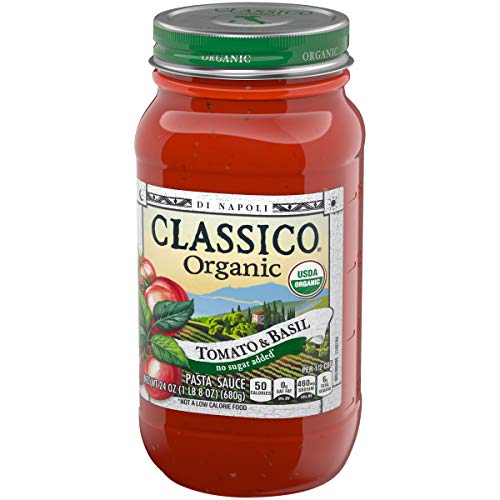 Classico Organic Tomato &Amp; Basil Pasta Sauce 24 Oz Jars, Pack Of 1