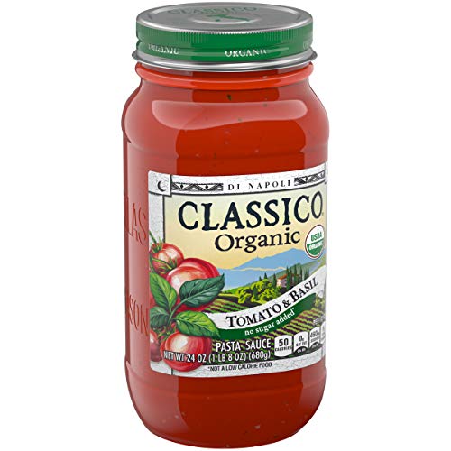 Classico Organic Tomato &Amp; Basil Pasta Sauce 24 Oz Jars, Pack Of 1