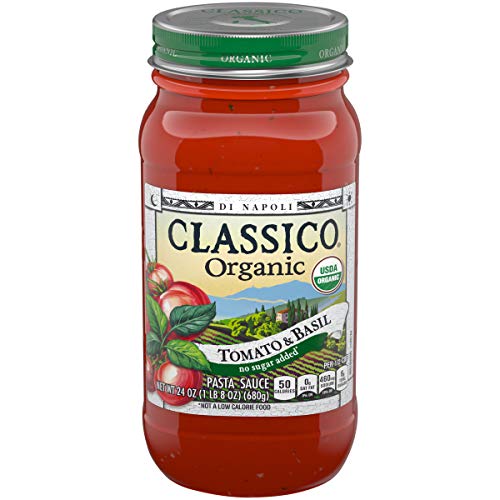 Classico Organic Tomato &Amp; Basil Pasta Sauce 24 Oz Jars, Pack Of 1