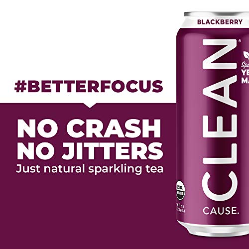 Blackberry Sparkling Yerba Mate - Organic, Low Calorie &Amp; Low Sug