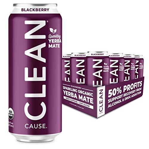 Blackberry Sparkling Yerba Mate - Organic, Low Calorie &Amp; Low Sug