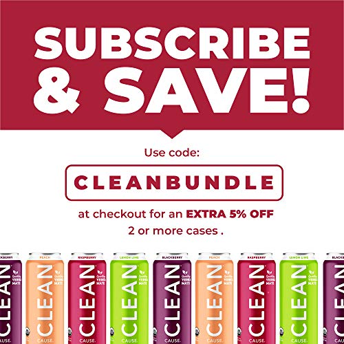 Raspberry Sparkling Yerba Mate - Organic, Low Calorie &Amp; Low Suga