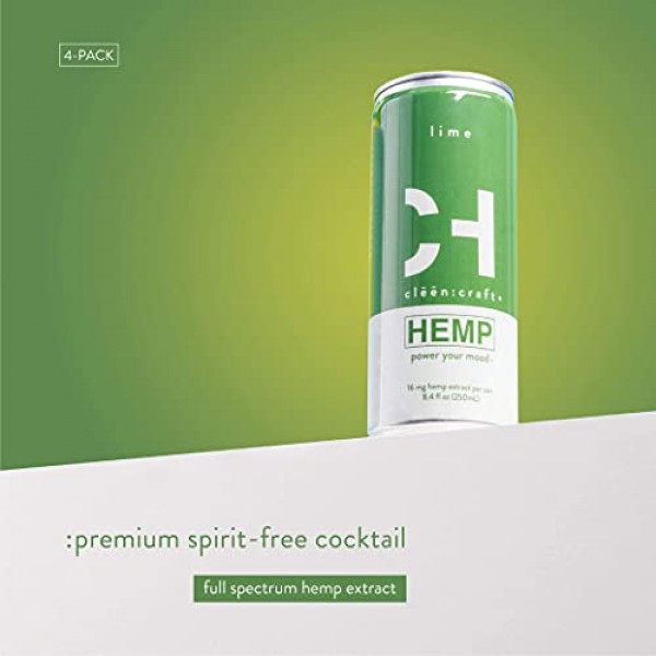 CLEEN CRAFT | Mood-Boosting, Non-Alcoholic Premium Sparkling Hem...