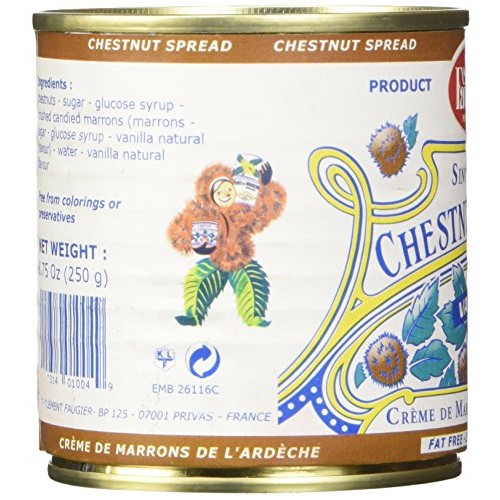 Clement Faugier Gourmet Chestnut Spread With Vanilla From France