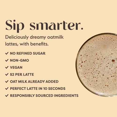 Clevr Blends Instant Coffee Latte Mix, Oat Milk Latte, 100% Arab...